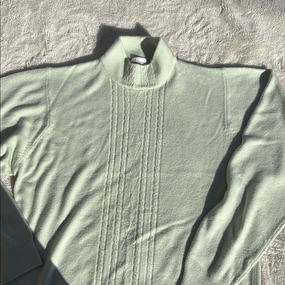 Vintage Traditions Fleece Top – Size Large | Light Green | Cozy Girl Aesthetic - Picture 2 of 7